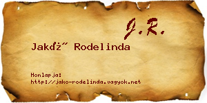 Jakó Rodelinda névjegykártya